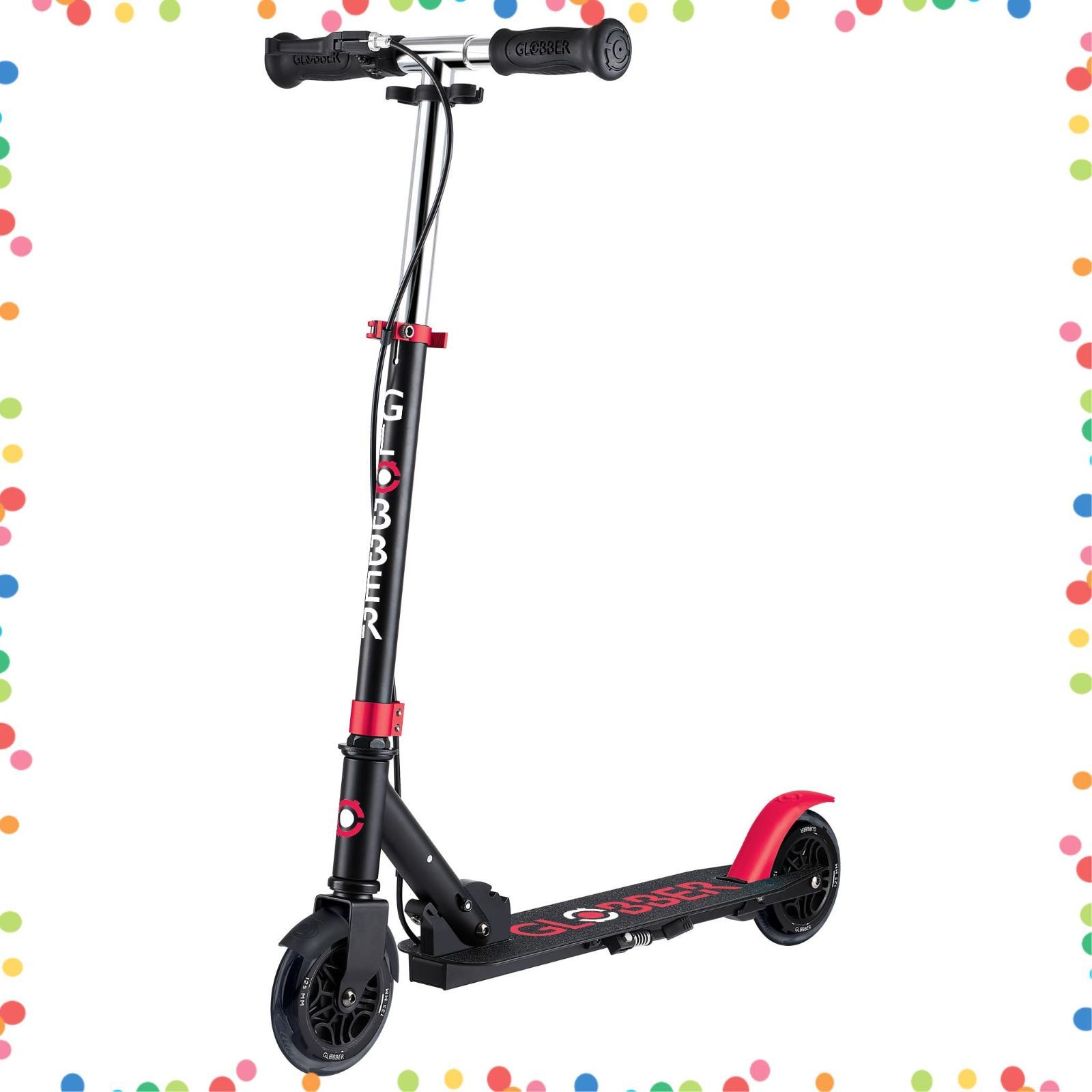 50 kgまで 外遊び 子供 キッズ コンパクト 折りたたみ スクーター キックボード キックスクーター 3歳から レッド ジュニア ブラック フローエレメント グロッバー GLOBBER