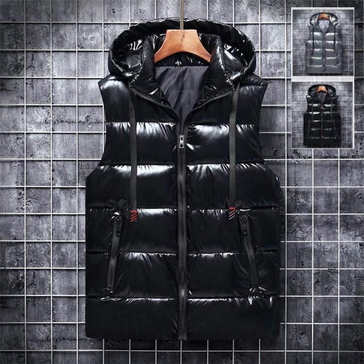 ダウンベスト メンズ ライト フード付き 保温 防風 軽量 カップル 中綿