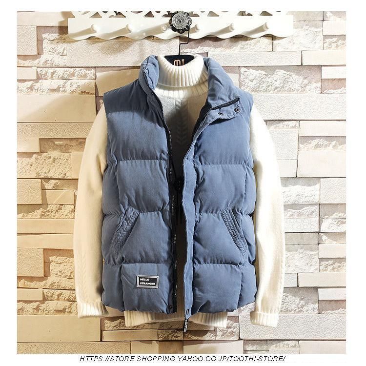 ダウンベスト メンズ ライト 軽量 中綿ベスト ジレベスト ダウンコート