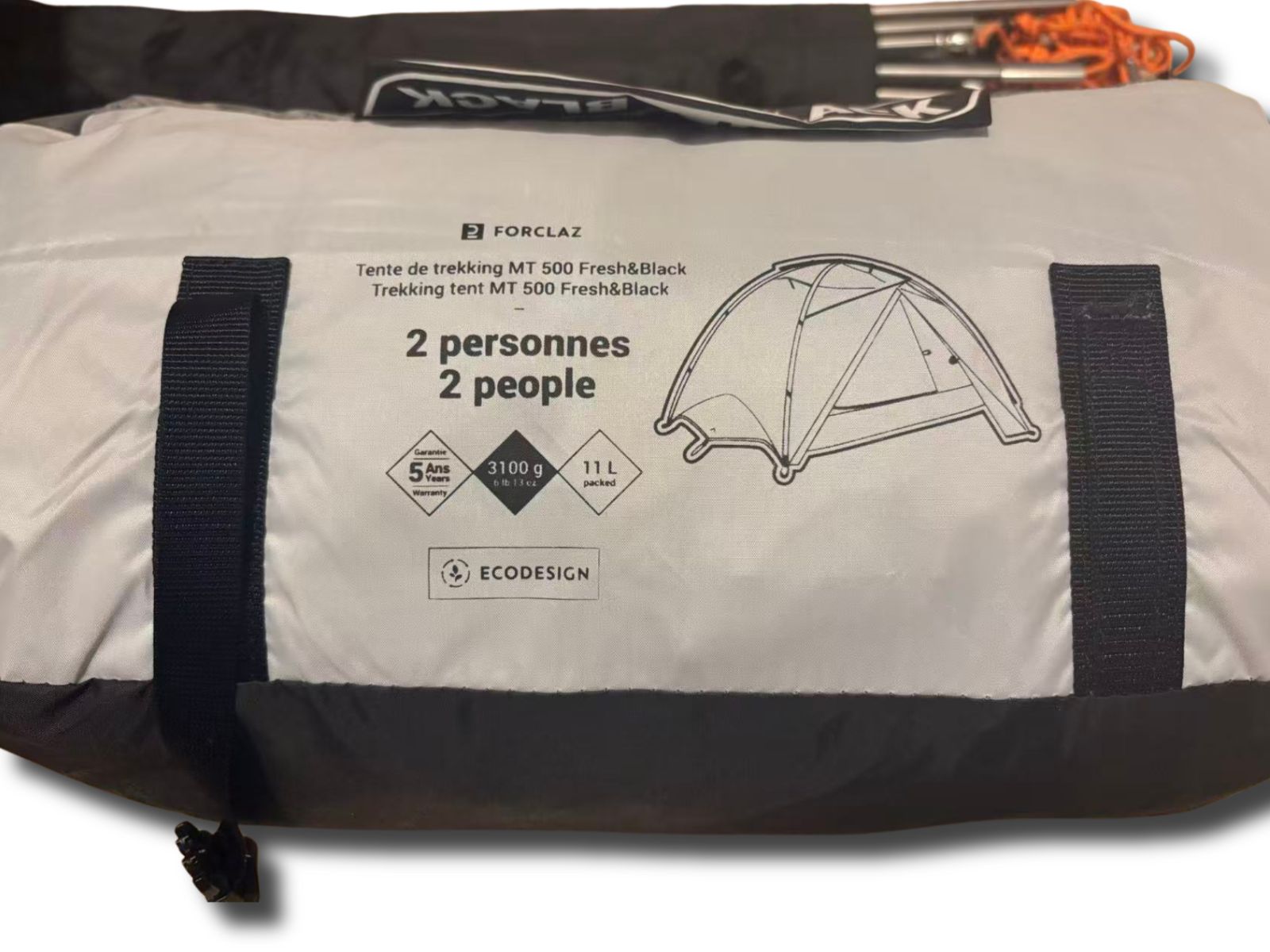 FORCLAZ MT500 Fresh&Black 2人用山岳テント FORCLAZ MT500 Fresh