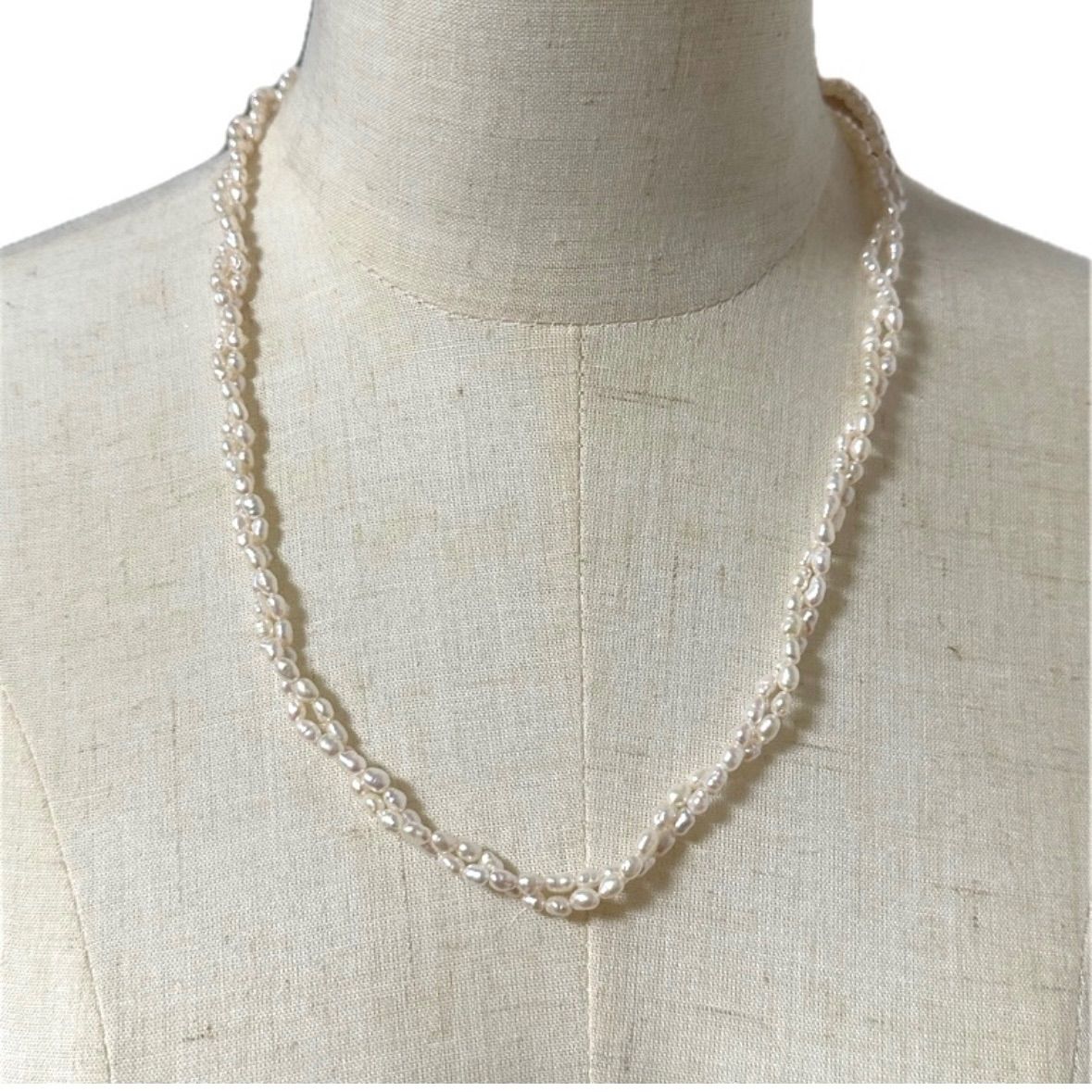極美品 タサキ TASAKI 田崎 田崎真珠 ネックレス 淡水パール2連