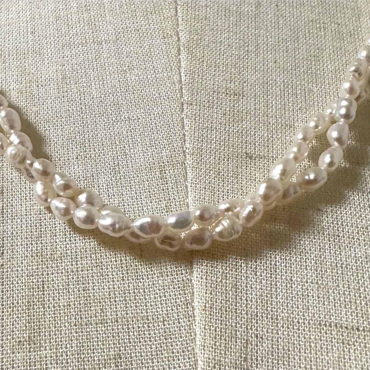 TASAKI 淡水パールネックレス　シルバーチェーン　12珠　パール　真珠 TASAKI 淡水パールネックレスシルバーチェーン12珠パール真珠