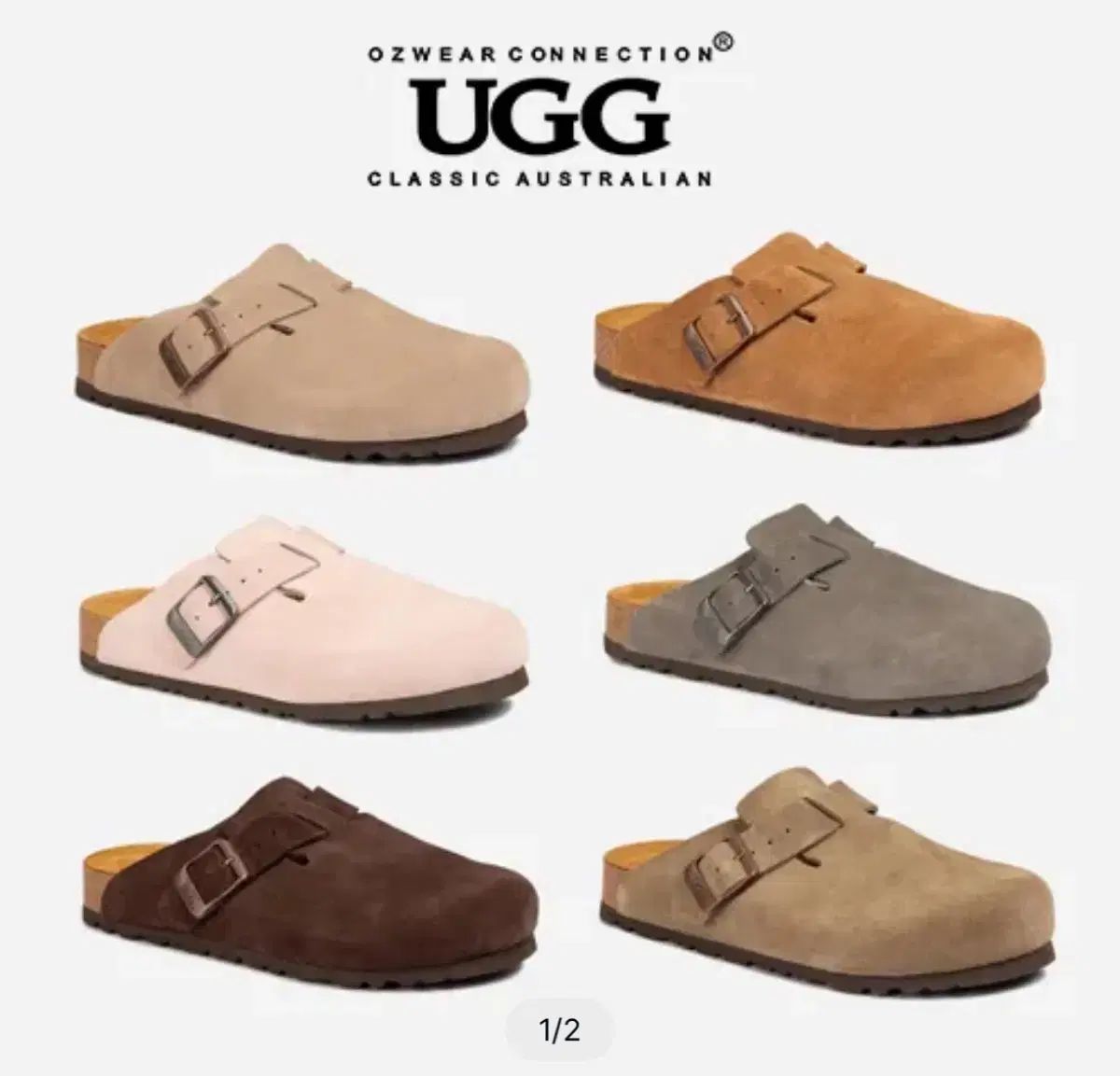 オーストラリア アグ ボストン OB 755 スリッパ ビルケンシュトック トゥーファー 235