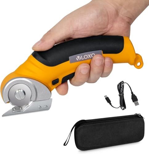 VLOXO電動カッター 電動ハサミ 充電式ハサミ 切断機 コードレス ダンボール 布 ステンレス 鋼ブレード レザー カーペット 段ボール プラスチック マルチカッター 彡 aa 65 ad 26