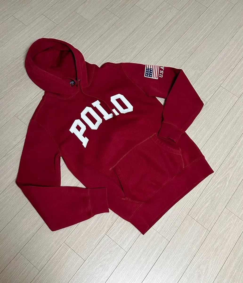 POLO RALPH LAUREN ポロラルフローレン ユニセックス レタリング 星条旗 パーカー Tシャツ S