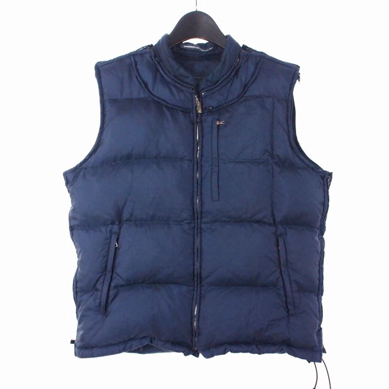 アンダーカバー 00 AW MELTING POT エクスチェンジ ダウンベスト F ネイビー 紺