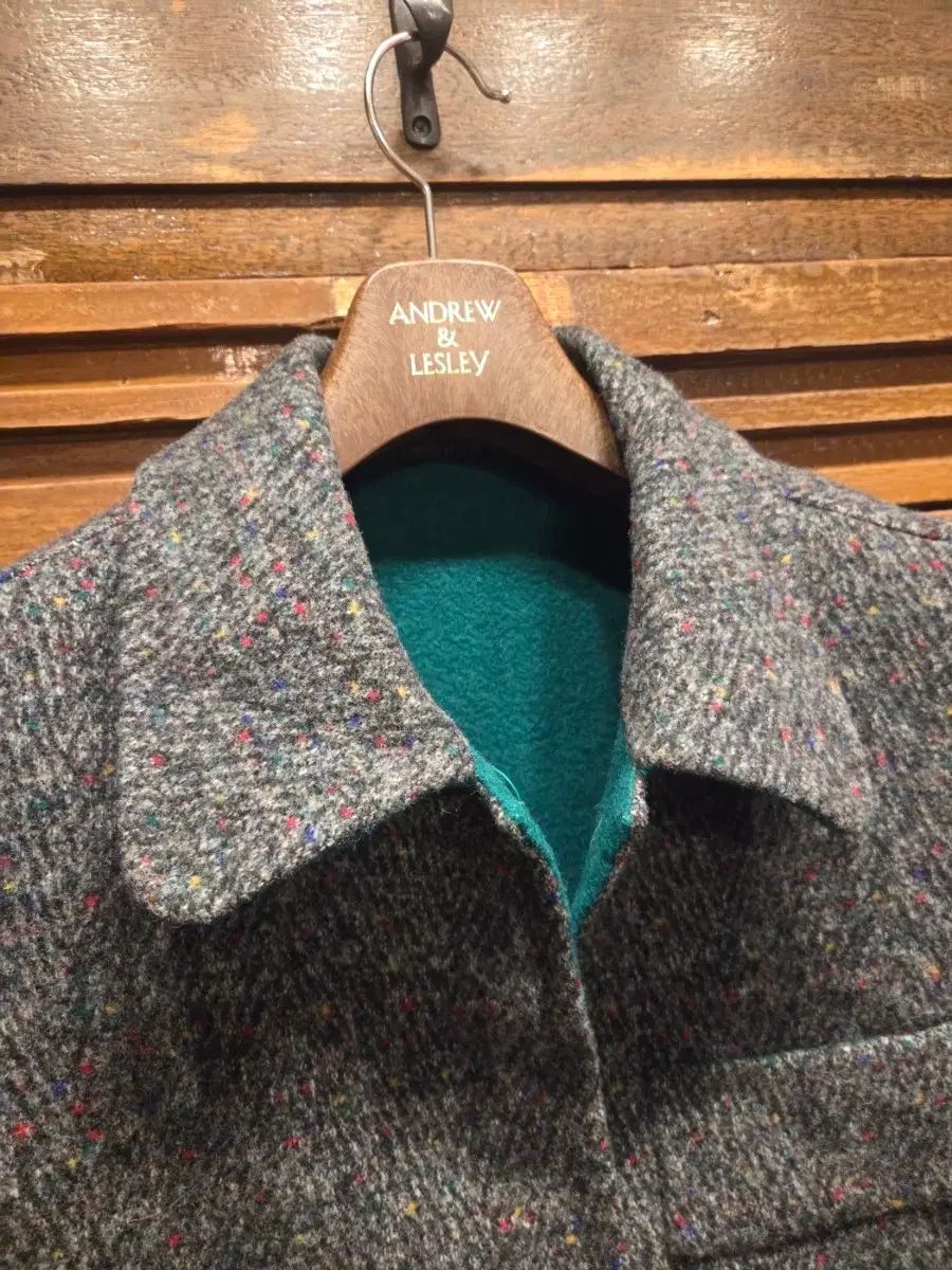 フレンチヴィンテージ ドネガル ツイード コート - メルカリ