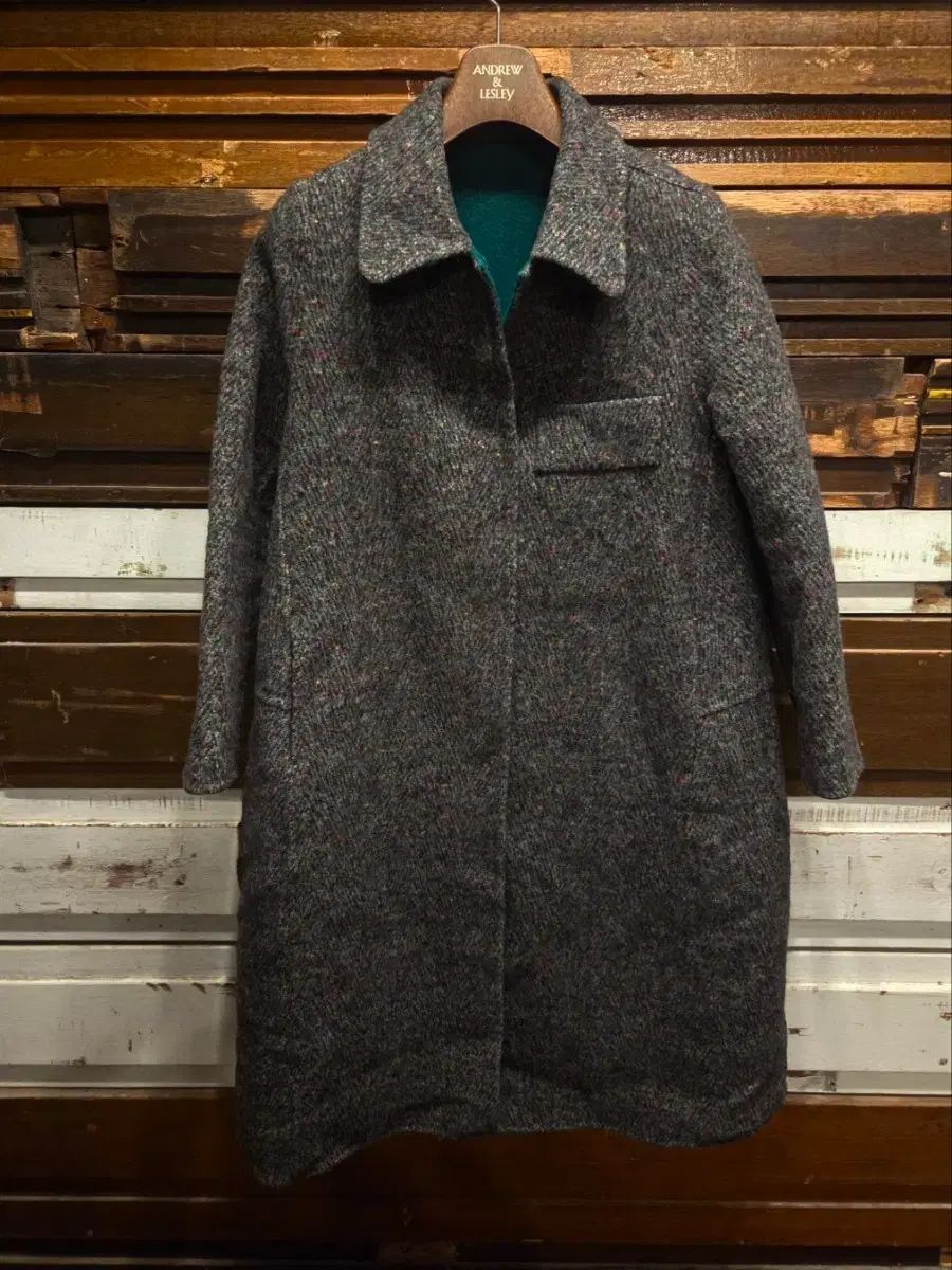 フレンチヴィンテージ ドネガル ツイード コート - メルカリ