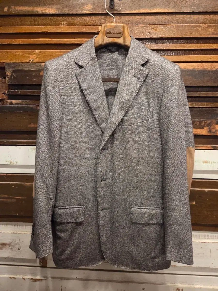 【美品】エルメネジルド ゼニア　テーラードジャケット　ツイード　カシミヤ混　50 トゥモローランド エルメネジルドゼニアカシミヤ混生地ジャケット 美品