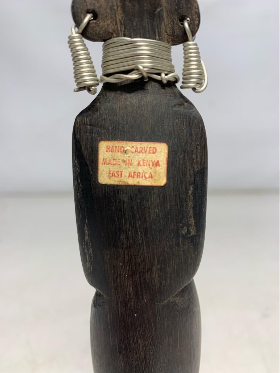 貴重 木彫り人形 ハンドクラフト アフリカ民芸 彫刻 オブジェ 置物