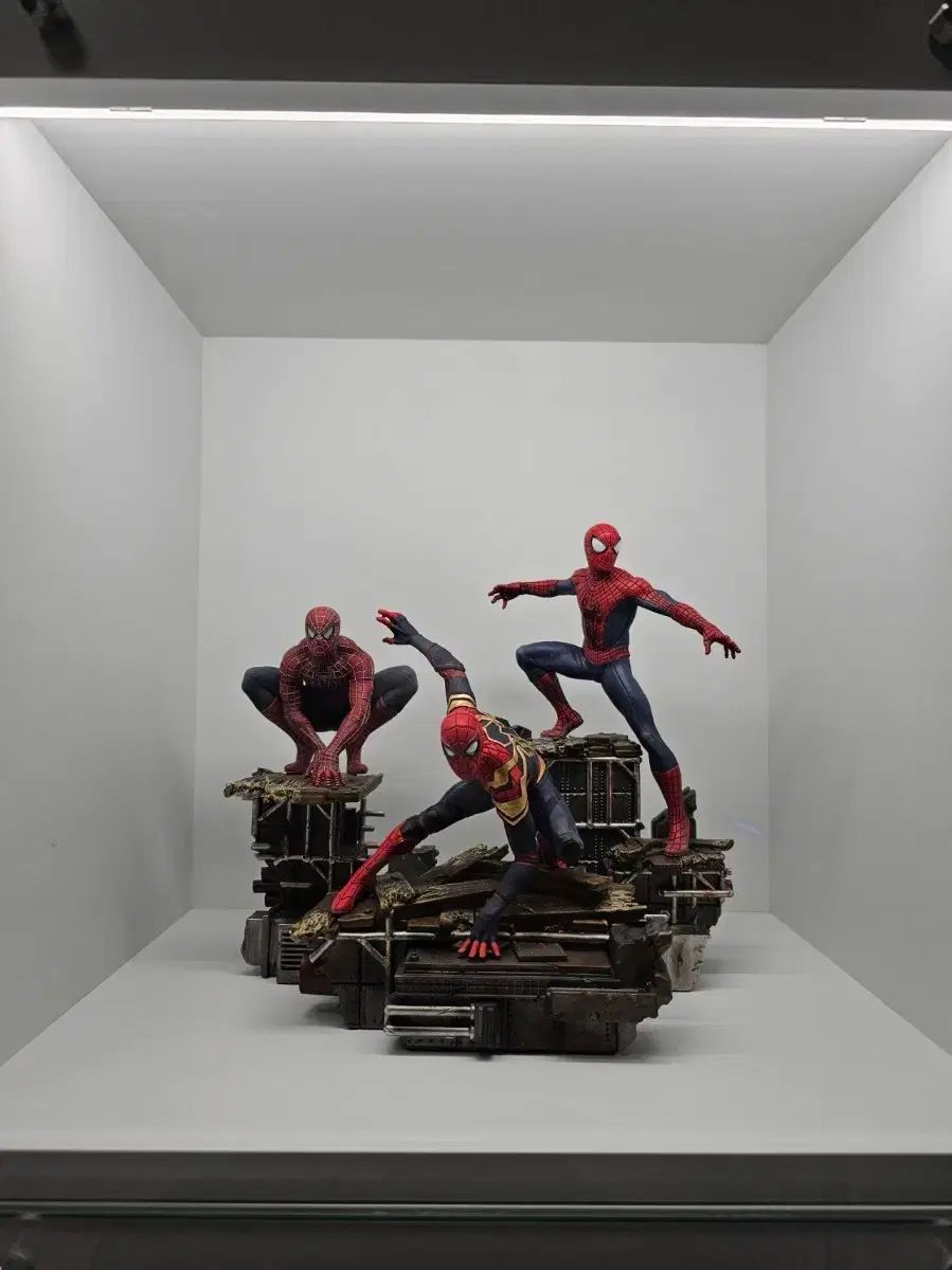 スパイダーマン 3体 フィギュア アイアンスタジオ ノー・ウェイ