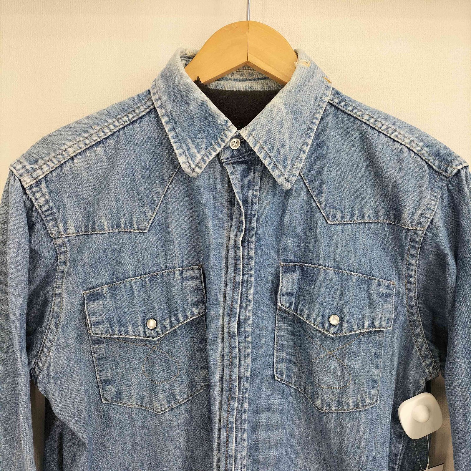 ビッグマック BIG MAC 80S USA製 デニム ウエスタン L/S シャツ メンズ