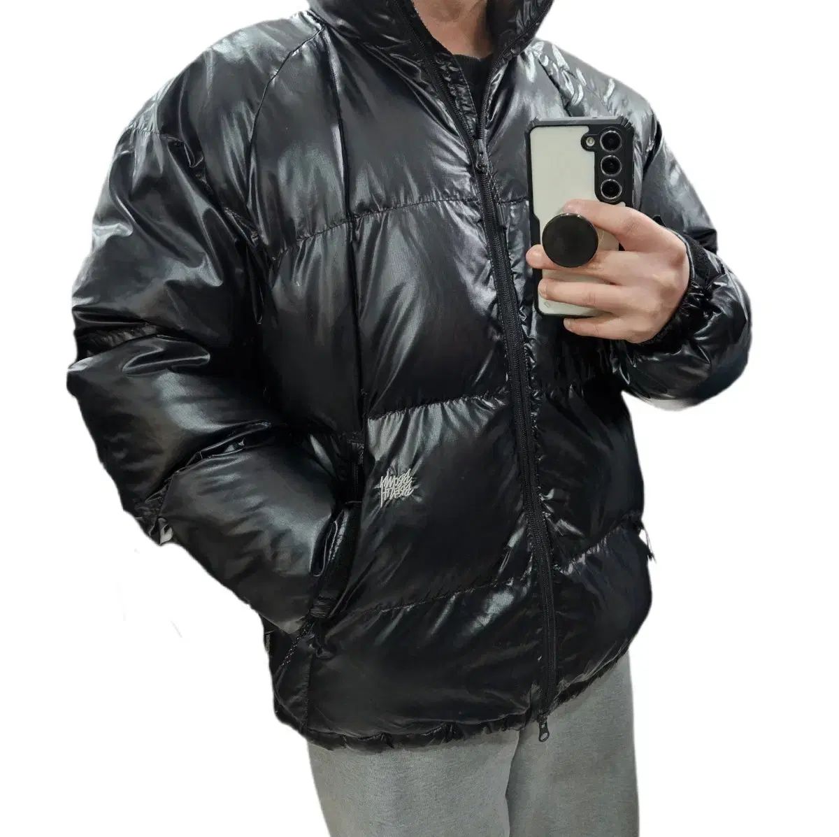 M Brownbreath ブラウンブレス 光沢 ダウン ブラック