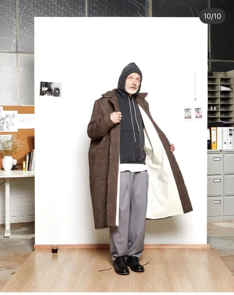 M Camiel Fortgens ビッグコート ブラウン 24 aw