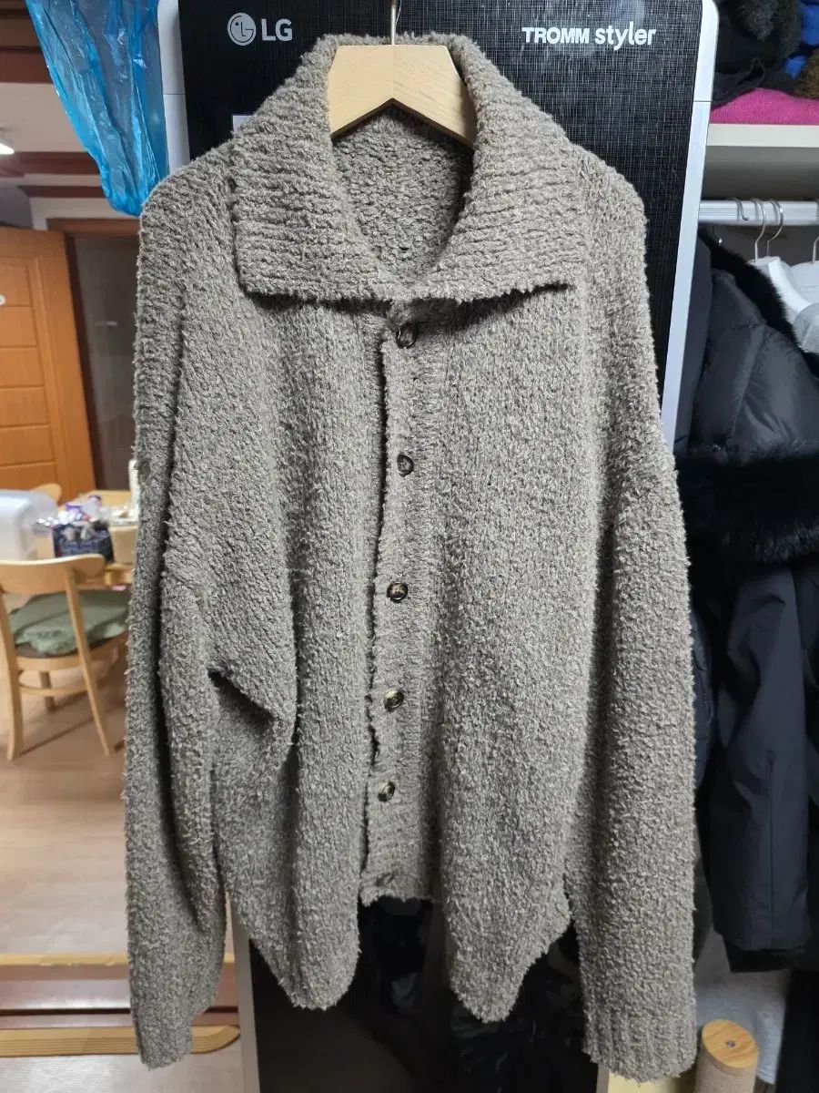 ユース ブラッシュド カーディガン L