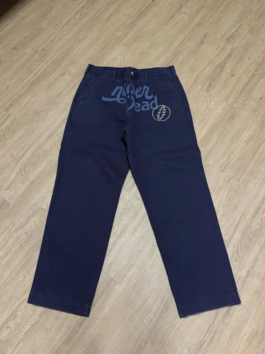ディスイズネバーザットxグレートフルデッド ワークパンツ