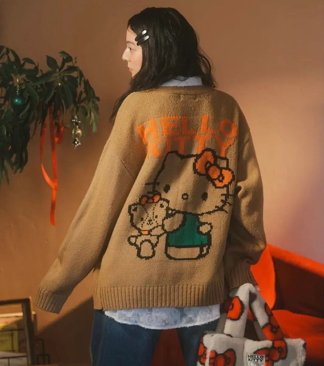 日本輸入 RODEOCROWNS サンリオハローキティコラボ ニットカーディガン