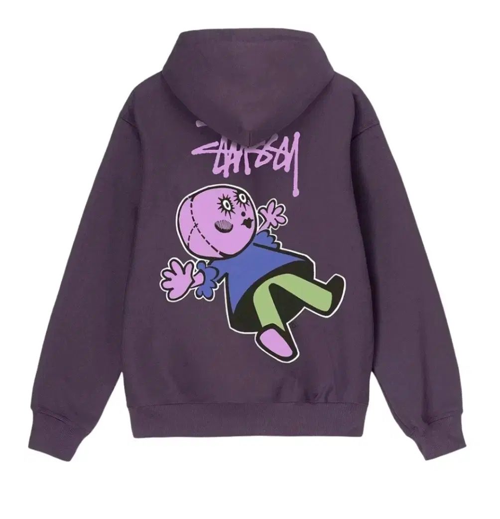 STUSSY ステューシー ドリー ファー PURPLE パープル 紫 ジップアップ