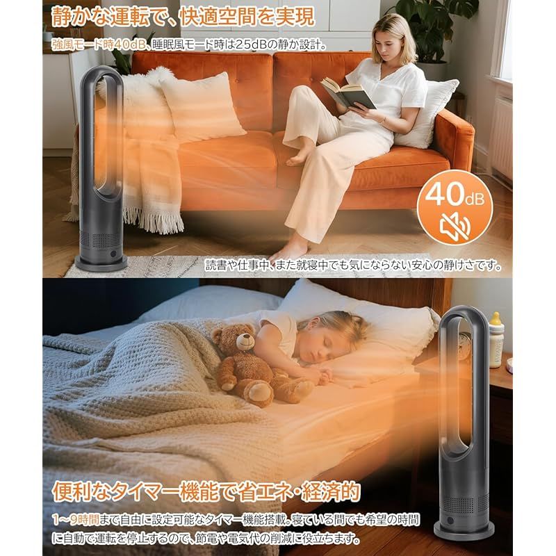 左右80°首振り 2秒速暖