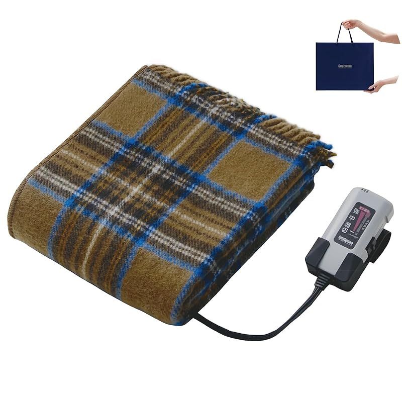 カラー Sugiyama 電気ひざ掛け プレゼントやギフトに最適 ショッピングバックに入れてお届けします 切り忘れ防止タイマー付き 日本製 洗える 82 140 RU ローアンバー 0