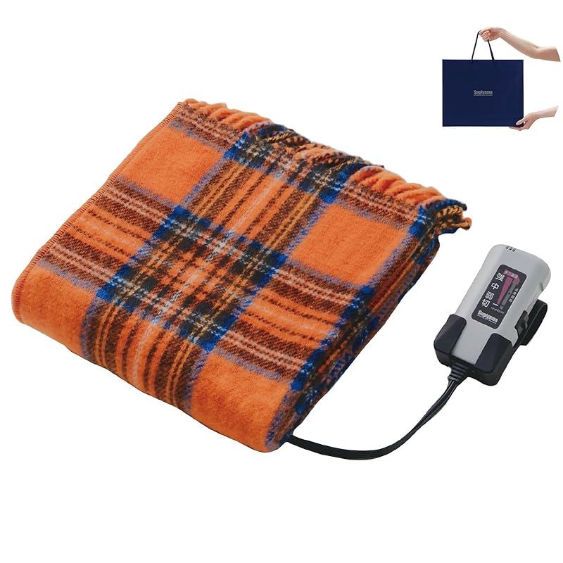 Sugiyama 電気ひざ掛け プレゼントやギフトに最適 ショッピングバックに入れてお届けします 日本製 洗える 切り忘れ防止タイマー付き 82 140 MG マリーゴールド 0