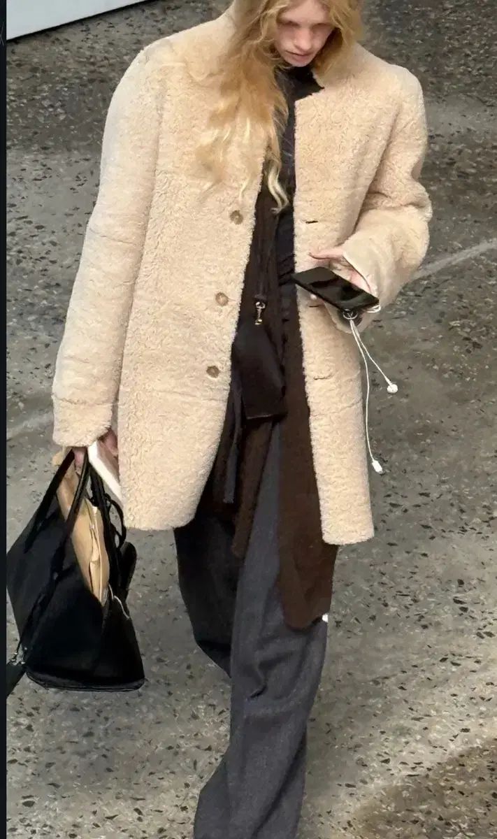 ロンドンフラット リバーシブル シアリング ムートン