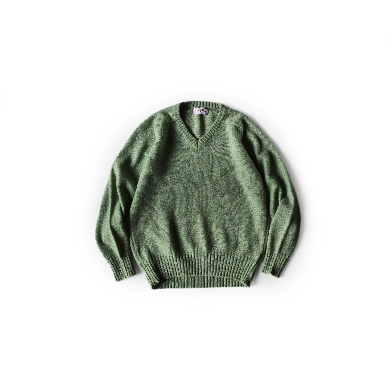 70 s mcgregor マックレガー シェットランドウール グリーン モヘア ニット セーター