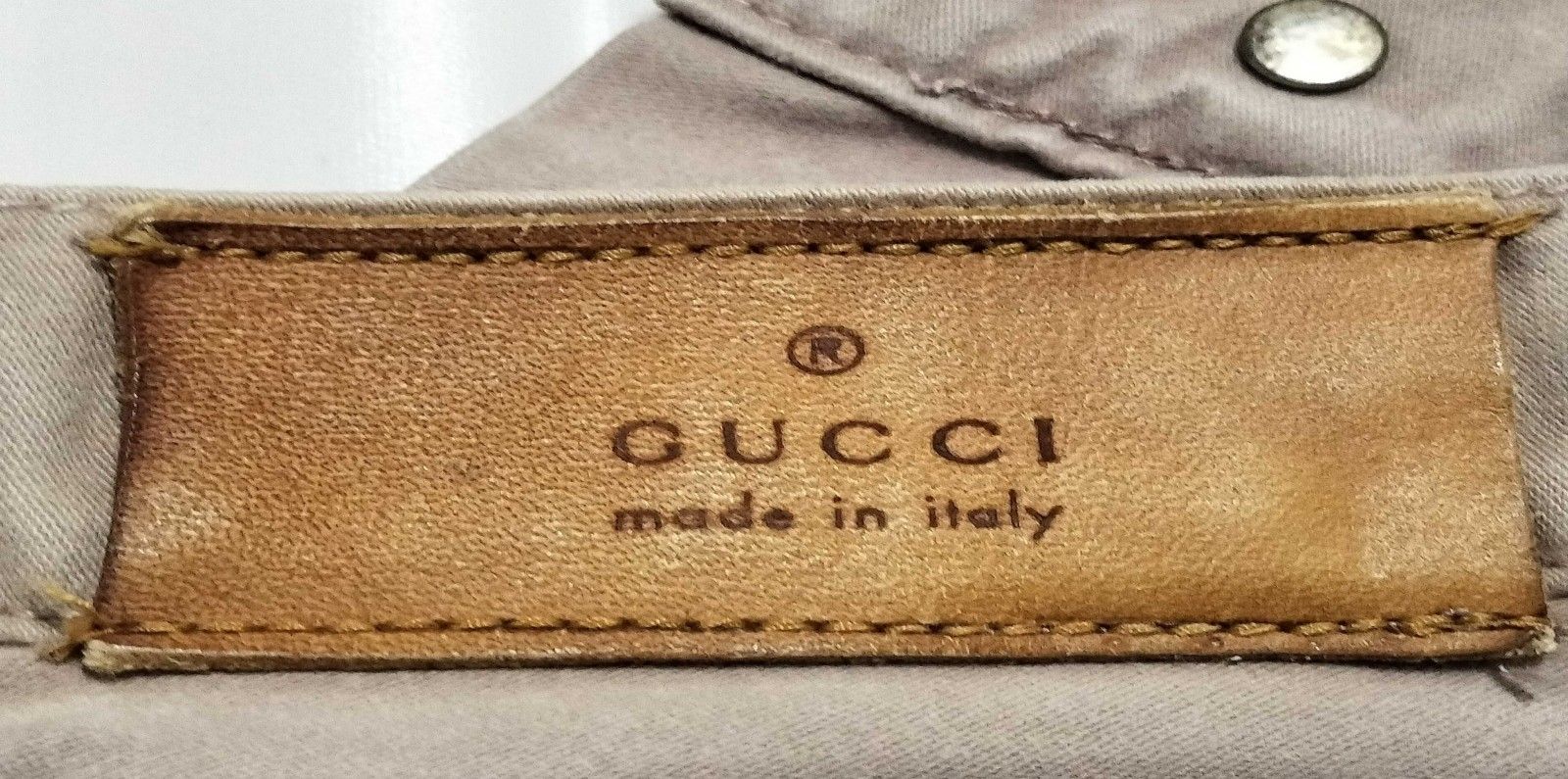 GUCCI グッチ メンズ チノパン コットンパンツ グレージュ 46 