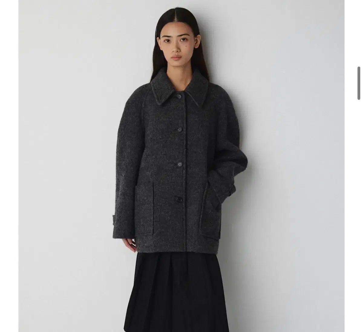 スプリングロックルス ウルトラ ラグラン ハーフコート チャコール レディースコート