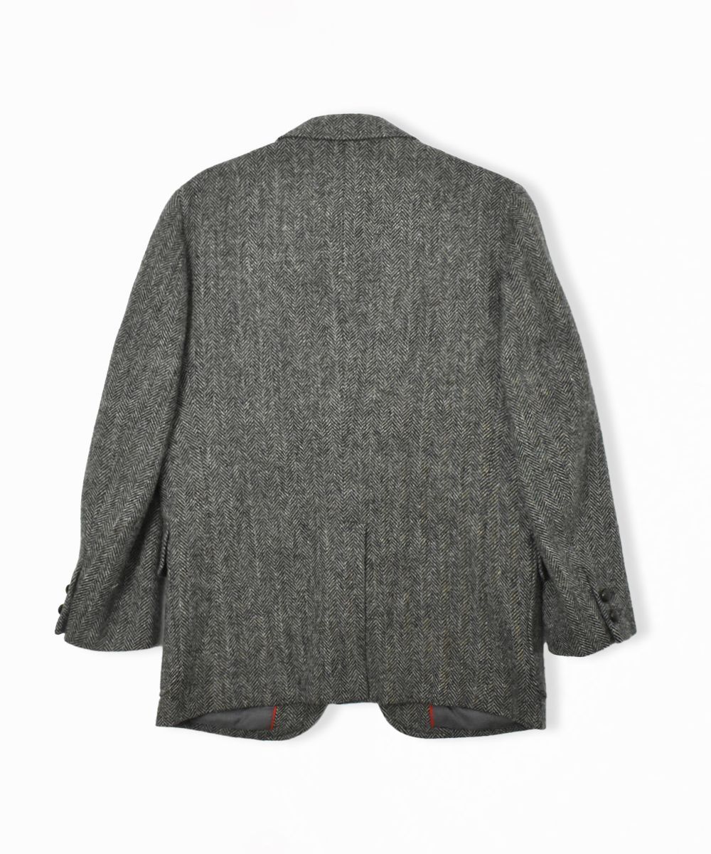 J.PRESS ヘリンボーン ウール シングルブレザー テーラードジャケット
