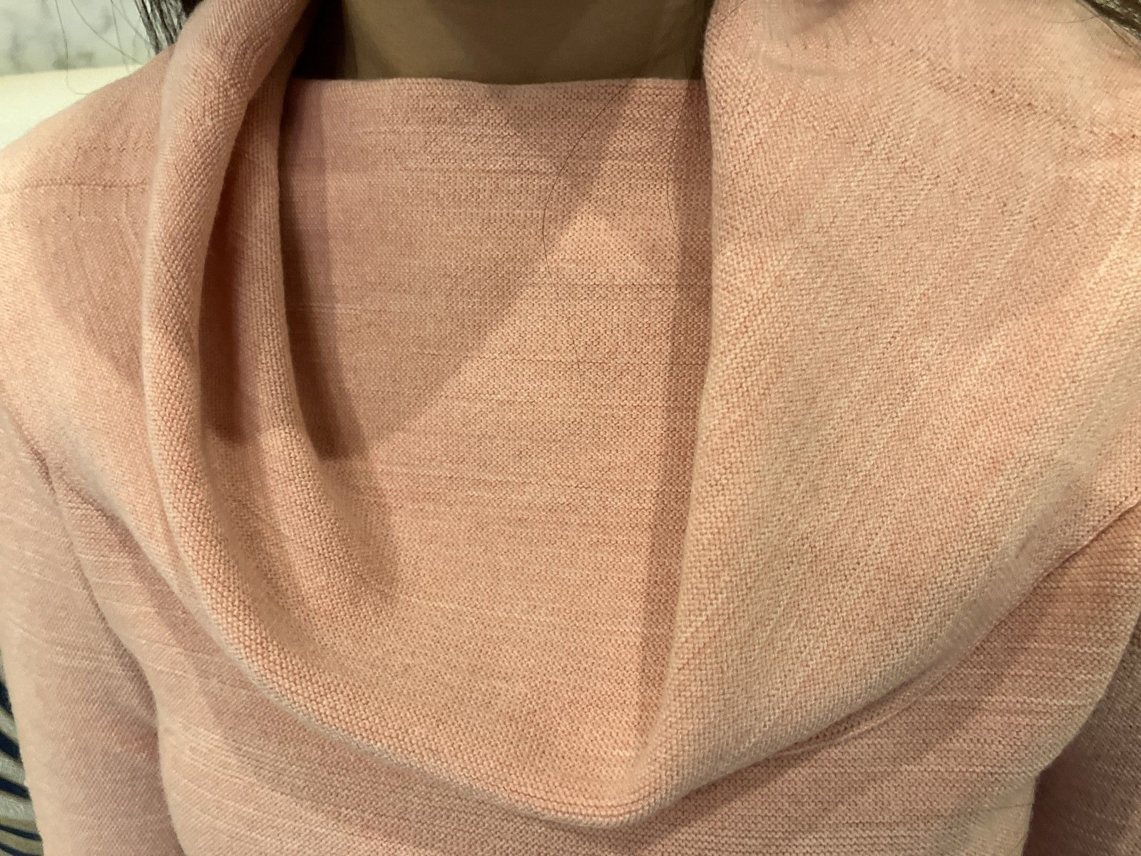 ISSEY MIYAKE HAAT タートルネック ニット トップス サーモンピンク 日本製 サイズ2 ISSEY MIYAKE HAAT タートルネック ニット トップス サーモンピンク