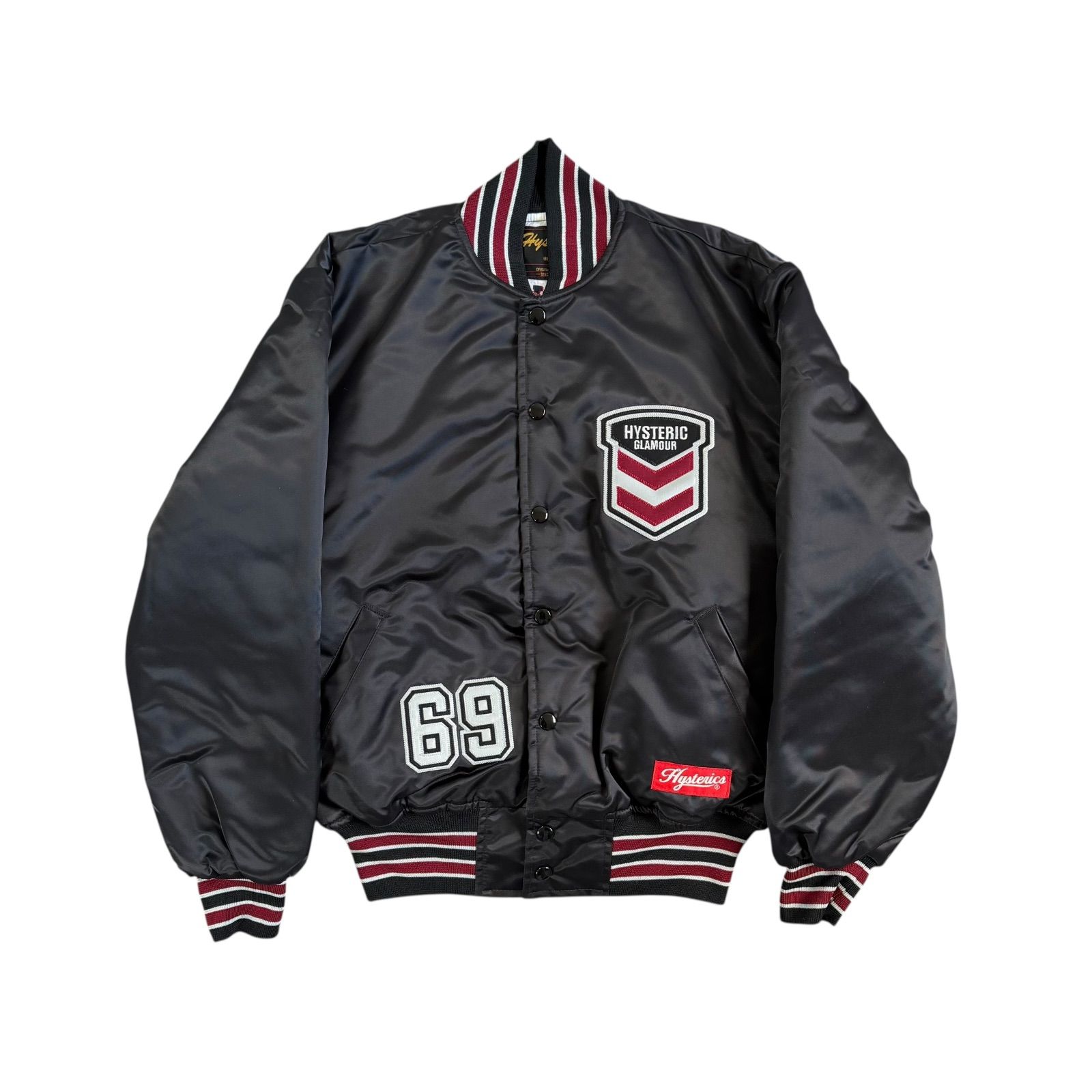 de15 HYSTERIC GLAMOUR スカジャン 黒×赤 レディースL相当 中古・古着通販】Hysteric Glamour (ヒステリックグラマー) バイク