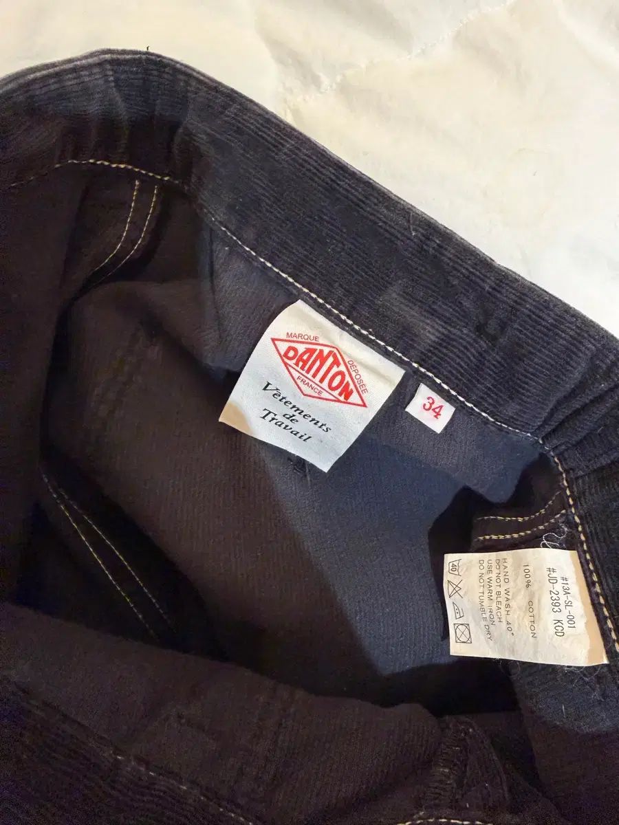 DANTON レディース コーデュロイ パンツ 34