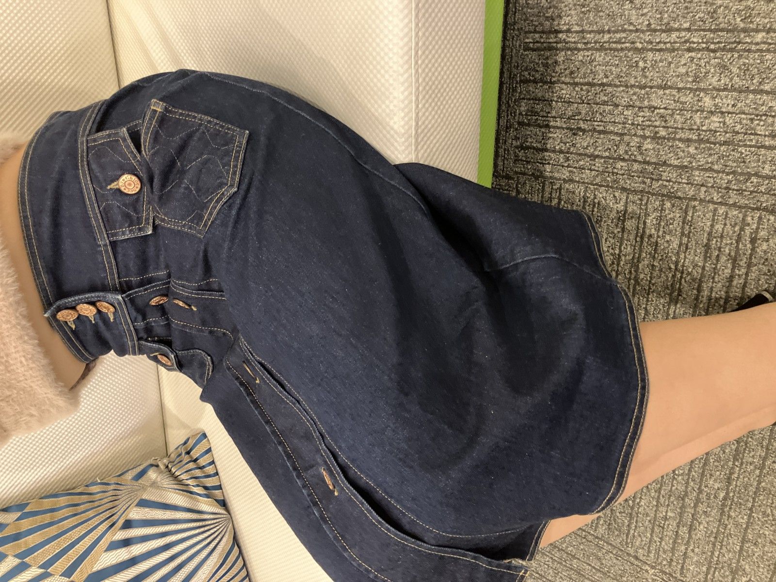 SEE BY CHLOÉ インディゴ デニム スカート フロントボタン レディース SEE BY CHLOÉ インディゴ デニム スカート フロントボタン レディース