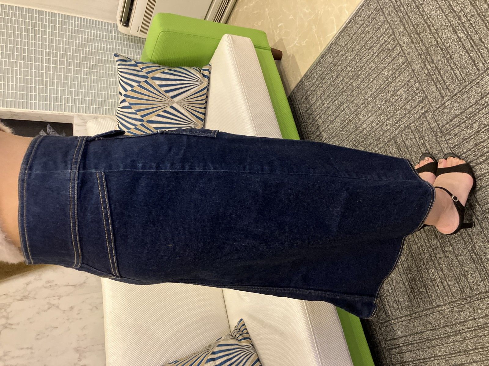 SEE BY CHLOÉ インディゴ デニム スカート フロントボタン レディース SEE BY CHLOÉ インディゴ デニム スカート フロントボタン レディース