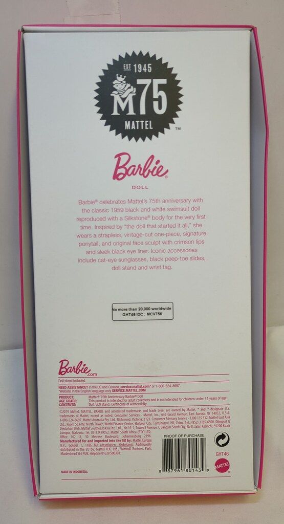  マテル Barbie Signature マテル75 thアニバーサリー スイムスーツ GHT 46 人形本体 バービー