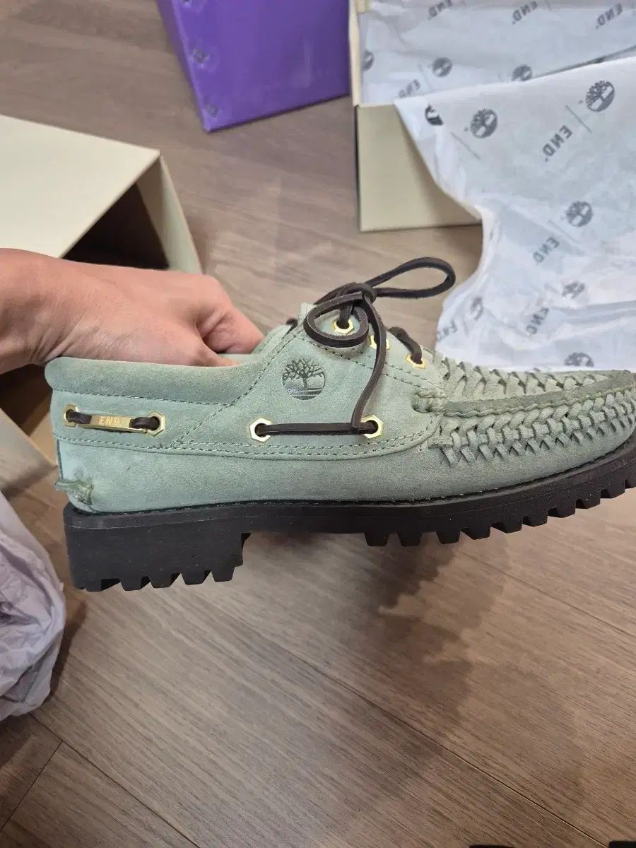  255 Timberland x end ボートシューズ ローファー ブーツ 革靴