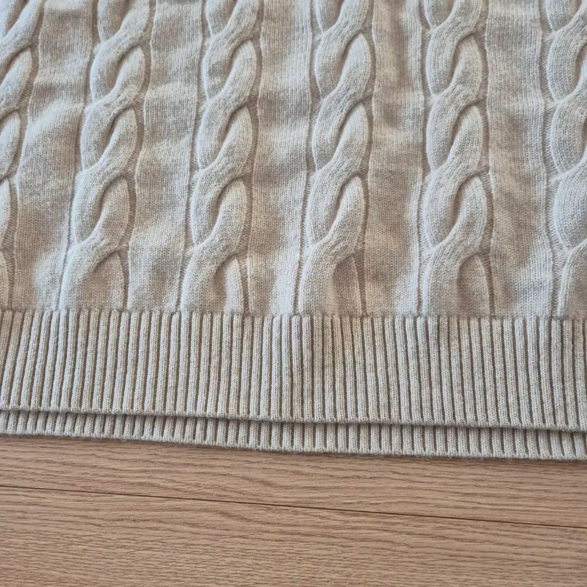 ケーブルニット マキシドレス