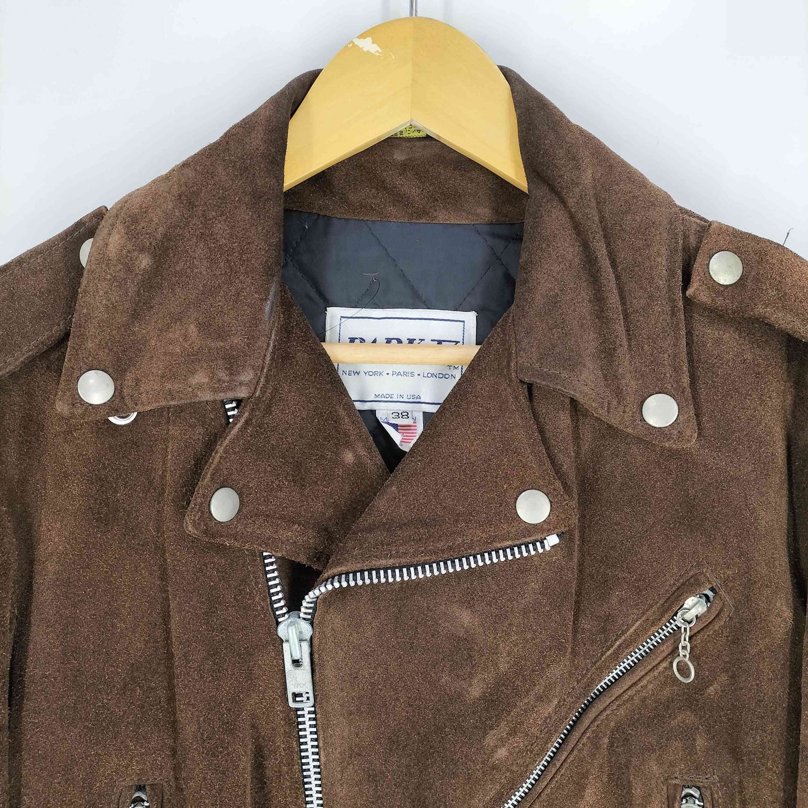 ユーズドフルギ USED古着 80S~90S PARK V USA製 スエード ダブル