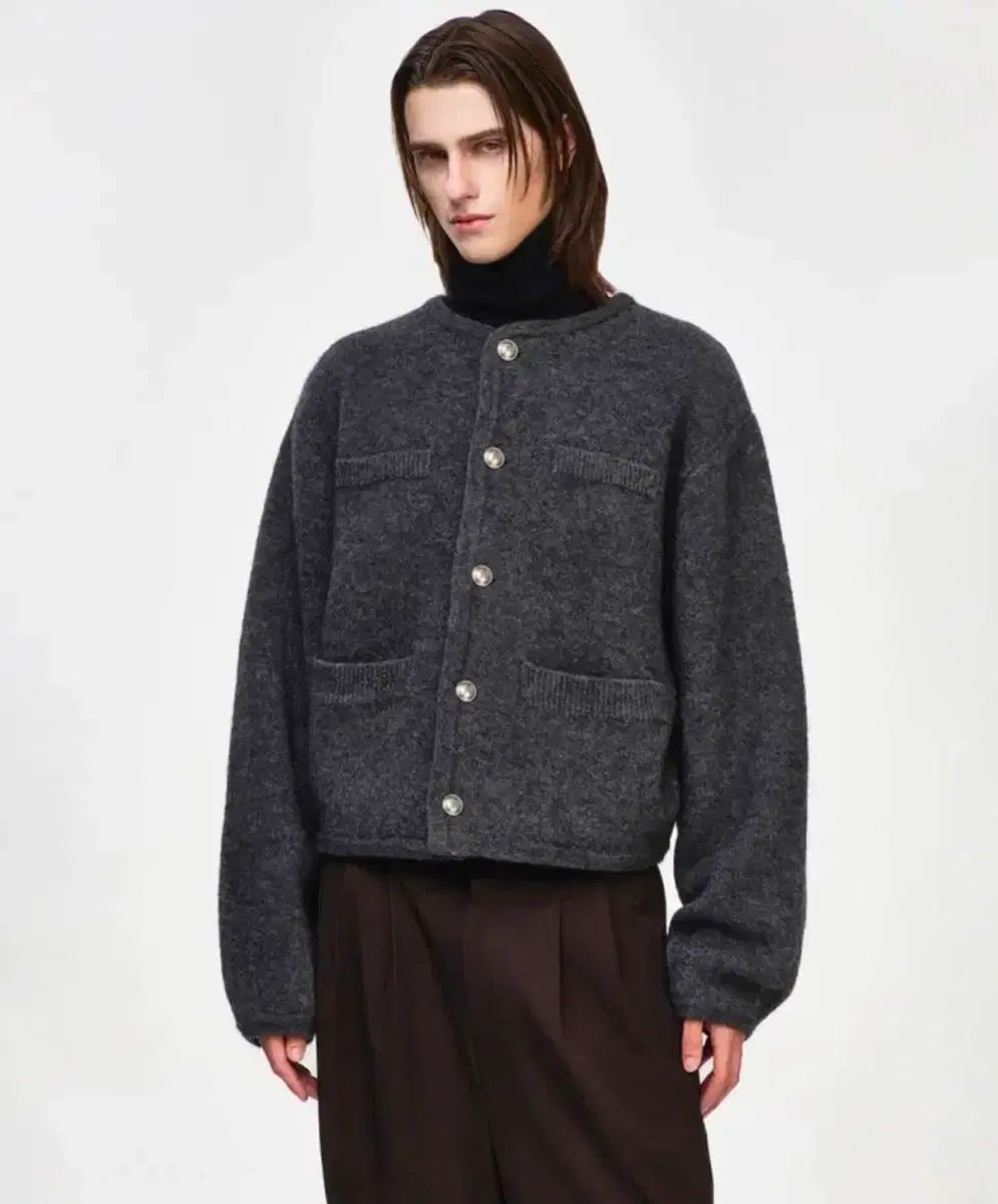 SONGZIO HOMME ソンジオ オム ラウンドネック ニットジャケット