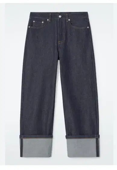 COS コス ターンアップ 生デニム パンツ 25 サイズ