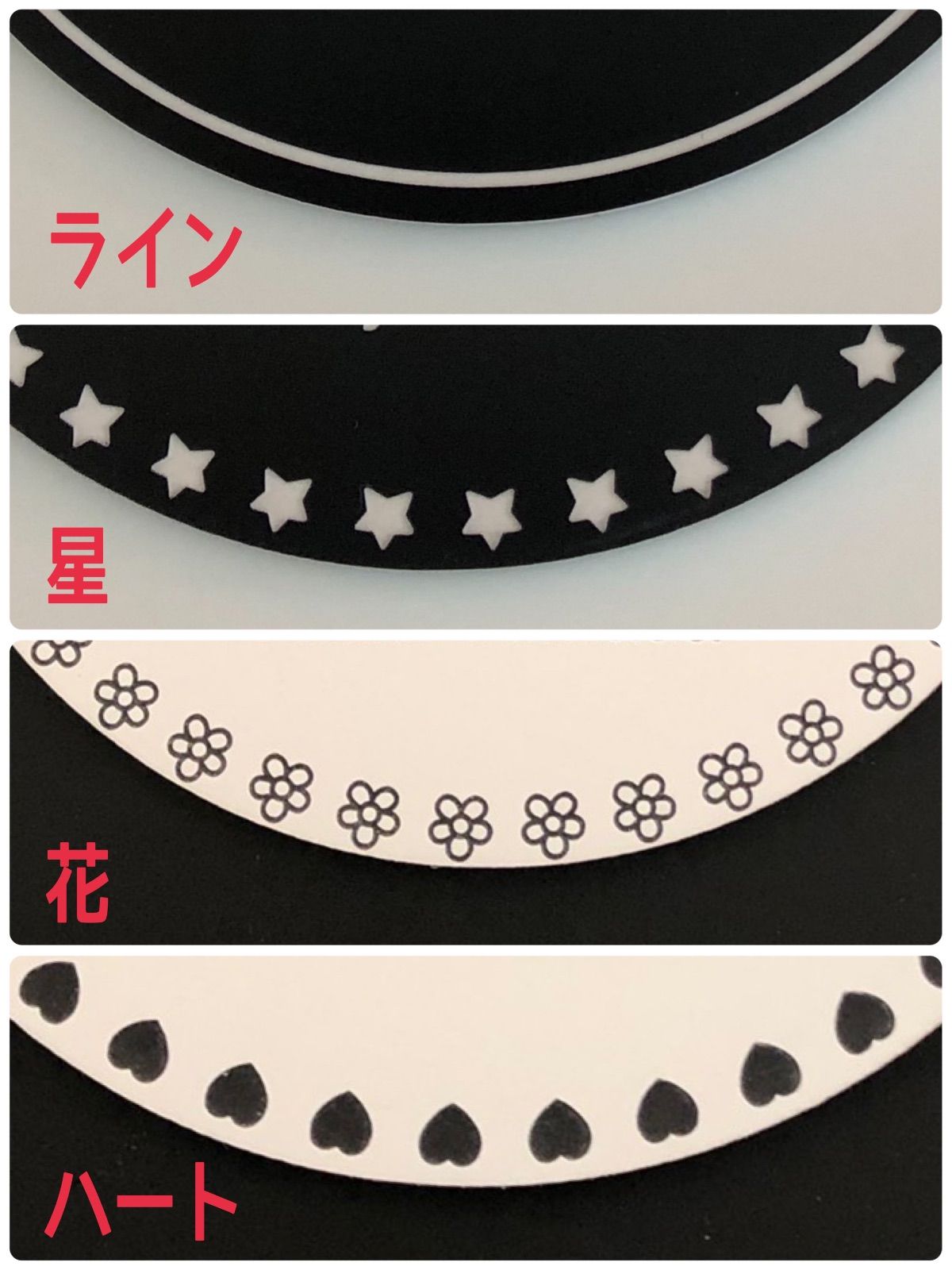 ネームタグ ゴルフ イニシャルタグ ネームプレート ◾︎ 白黒◾︎ 合皮