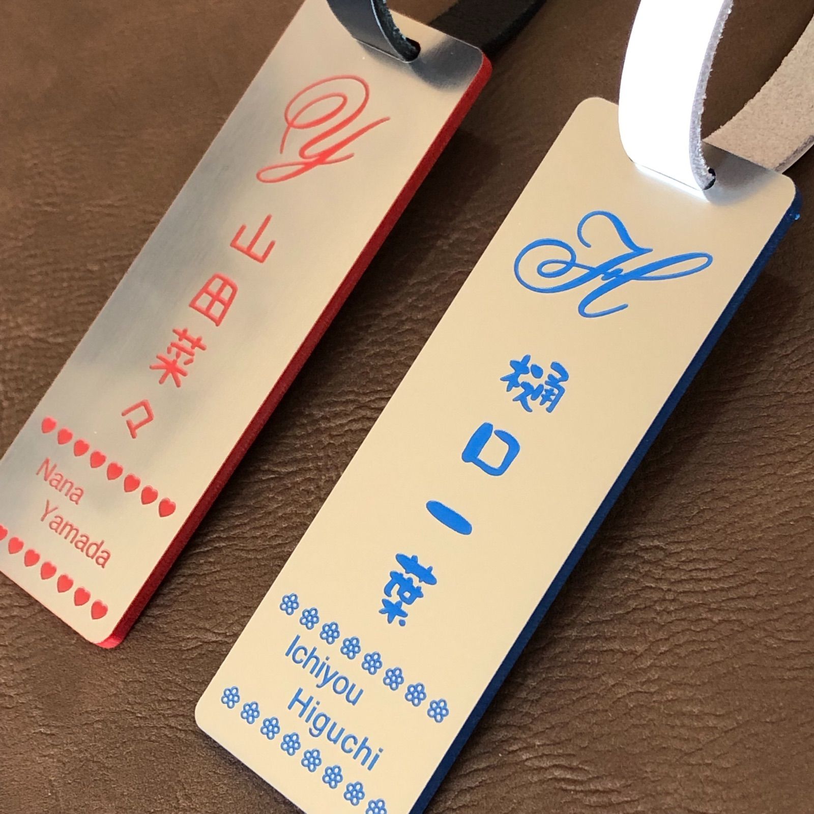 ネームタグ ゴルフ イニシャルタグ ネームプレート ◾︎ シルバー