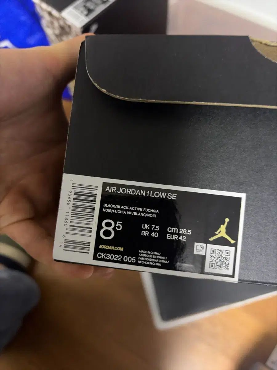  ジョーダン1 ロー フューシャ 265 スニーカー 靴