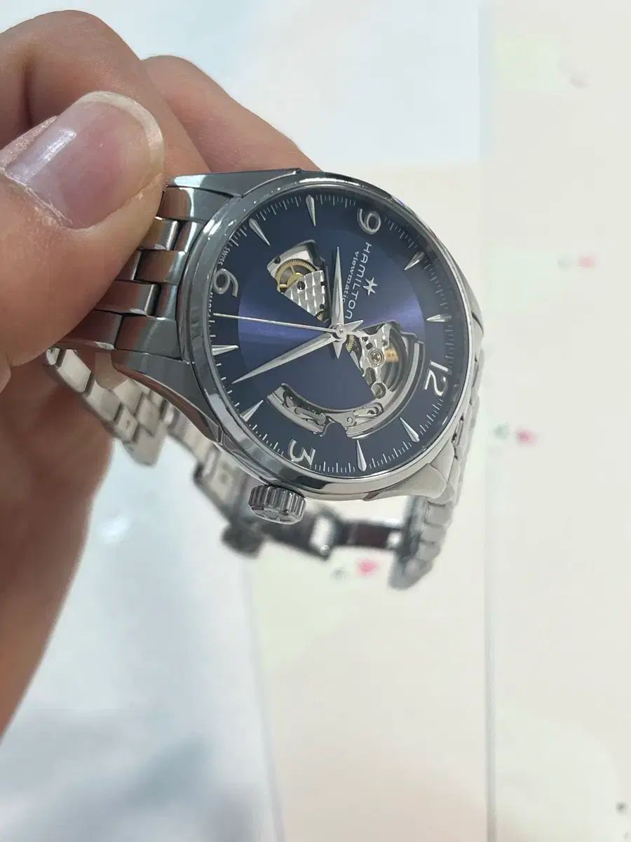  ハミルトン オープンハート 42 mm デニム版 自動巻き時計 腕時計(アナログ)