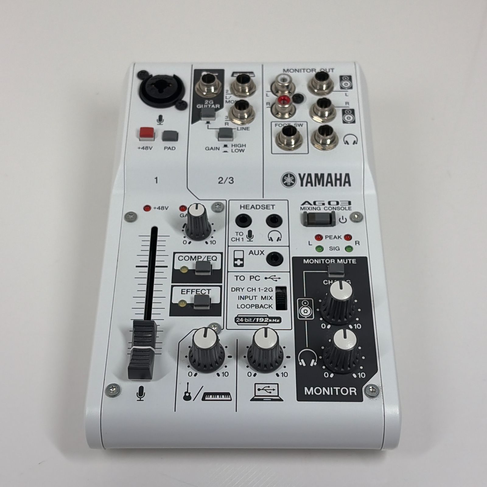 中古・美品】YAMAHA AG03 ミキシングコンソール - メルカリ