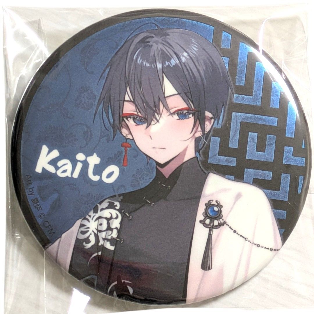 KAITO 39culture2023 チャイナ 大き目メタリック缶バッジ 39culture