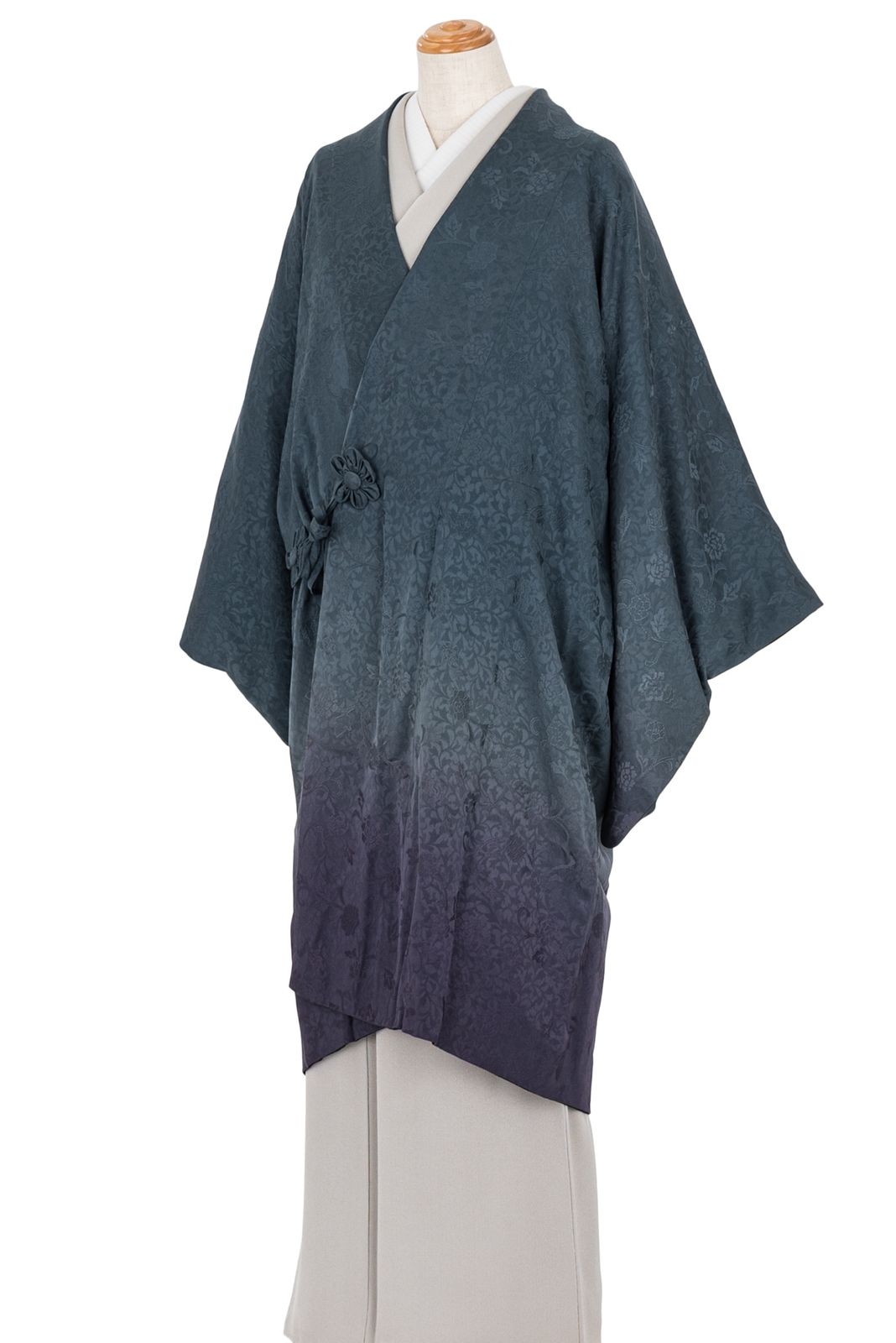 ロング丈道中着 リバーシブル 裾暈し