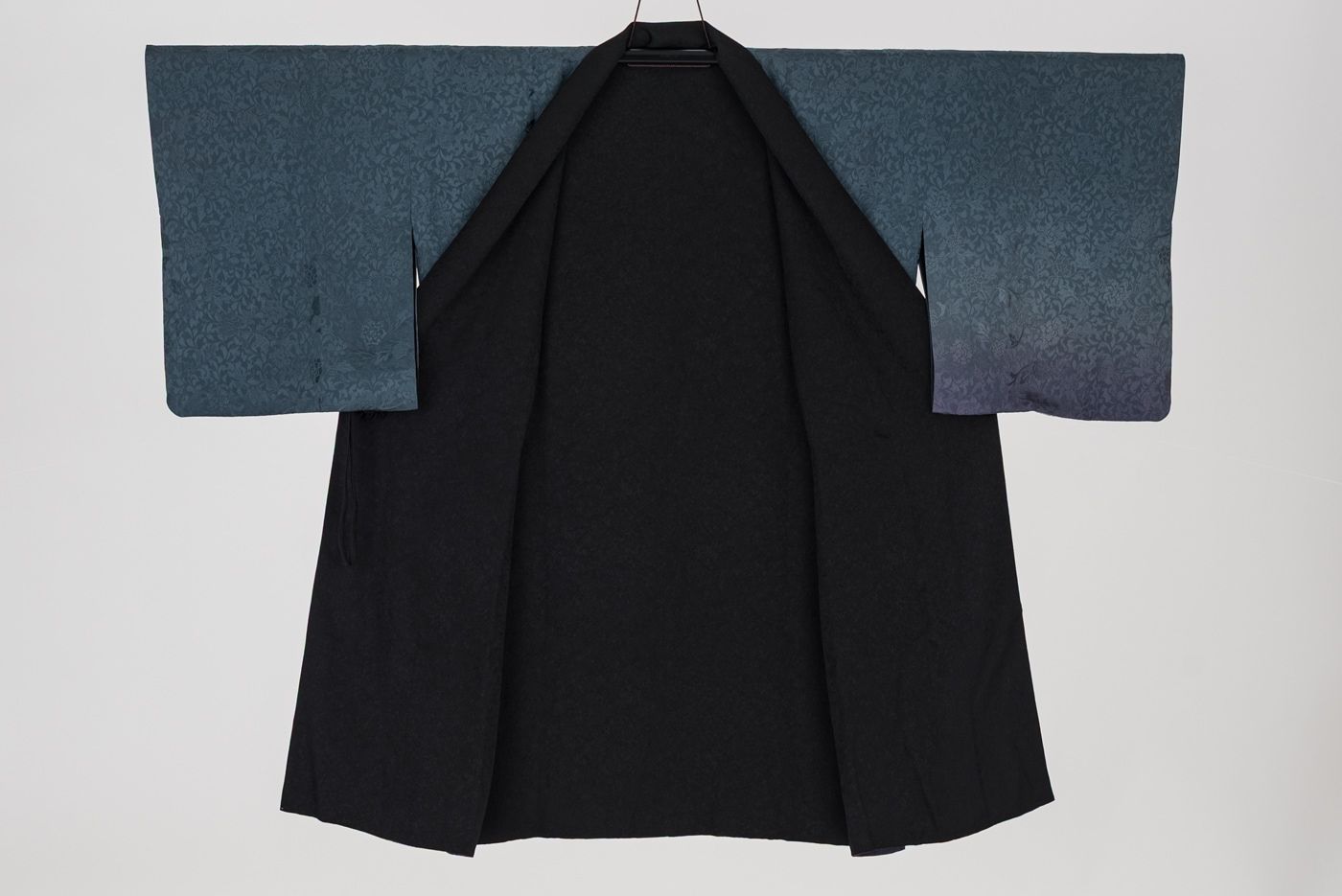  ロング丈道中着 リバーシブル 裾暈し 羽織 着物 浴衣