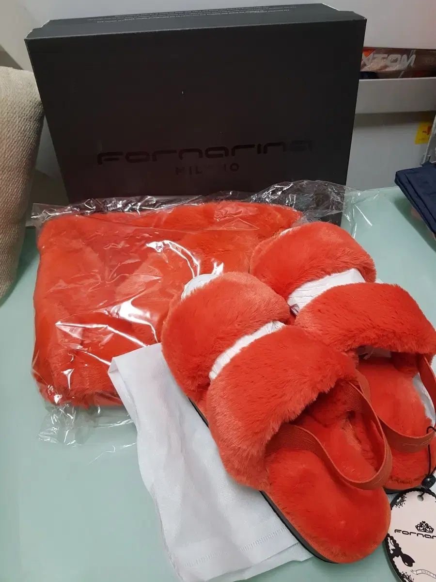 Formarina ファー スリッパ バッグセット